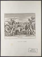 Plate 29 of ‘Le pitture antiche del sepolcro de Nasonii nella via Flaminia’: Caccia del Cinghiale