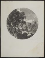 Landscape with trees and figures
