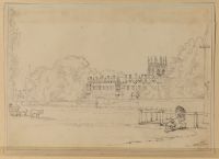 Merton College, Oxford, seen from the meadows