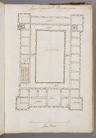 Page 56. Plan of the first floor of a palace.