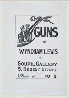Poster for the Exhibition of Guns (WWI drawings)