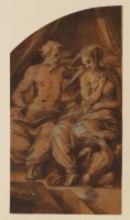 Jupiter and Alcmene (recto)