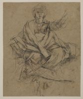 Female draped figure (recto)