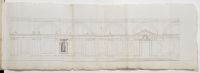 Front elevation of the Conventual church Auvergne annexe in Valletta, Malta