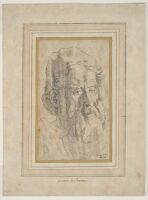 Head of a bearded man