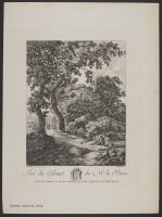 Landscape with figures and two trees