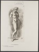 Wreathed male nude Plate 60 from Signorum veterum icones, 100 plates plus  title-page, of etchings after classical sculpture, dedicated to  Johannes Wtenbogaard and Constantijn Huygens