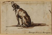 Howling dog (recto)