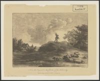 Landscape with Man and Sheep