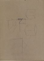 Sketches of a cube, 2 point perspective