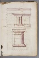 Page 12. Doric cornice, frieze, architrave and column.