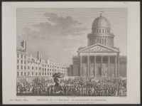 Apothéose de J.J. Rousseau. Sa translation au panthéon...