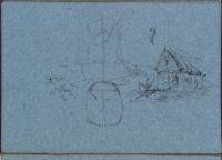 A Cliff-Top Castle Overlooking Water (recto)