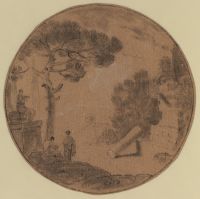 Classical landscape with figures