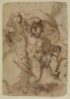 Putto on a cloud (recto)