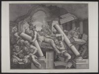 Copy of one of the frescoes in the Sala dei Giganti, Palazzo Te,  Mantua