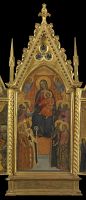 Virgin and Child Enthroned with Eight Saints (centre panel)