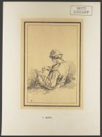 Seated Figure seen from behind with an insect, from "Rustic Figures after Nature"