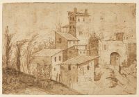 Landscape with an Italian village