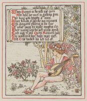 Winged figure playing the lute