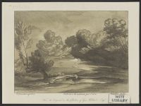 Landscape with tree and river