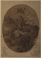 Design for ceiling decoration - gathering of the gods
