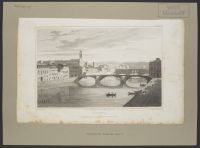Florence, view of the Ponte Della Trinita, from Schneider's Hotel