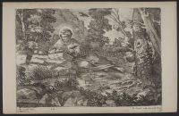 St Mary Magdalene reading in a landscape