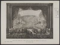 Repas des gardes du corps dans la salle de l'opera de Versailles