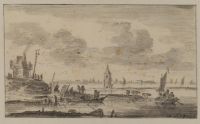 Dutch estuary or flood scene