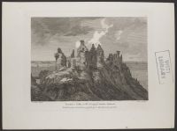 Dunluice Castle in the County of Antrim, Ireland