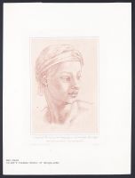 Study for the Head of one of the Academy figures in the Vault of the Sistine Chapel