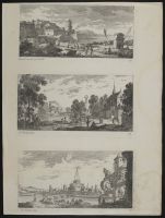 Landscape with ruined buildings and a river