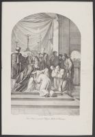 Saint Bruno recoit de St. Hugues l'habit de Chartreux