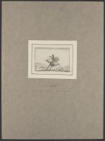 The captain on horseback (le commandant a cheval)