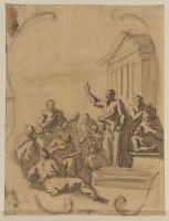 Preaching of Saint Paul at Athens (design for the decoration of  the dome of Saint Paul's, London)