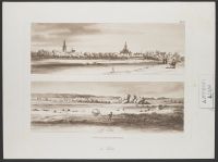 Distant View of the Hague, from the Delft Canal, and View looking towards the Wood in which "the House" is situated