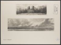 Berry Castle (upper plate) and Study of Clouds (lower plate)