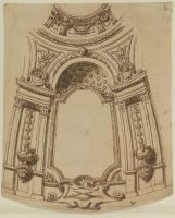 Design for the decoration of the dome of Saint Paul's, London  (recto)