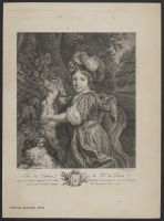 A child with a deer