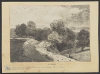Two figures by country road