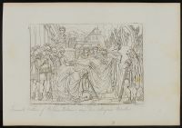 Publius Valerius Poplicola giving a funerary speech at the death of Brutus