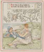 A man and woman playing pipes
