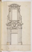 Design of the portal of Spinola palace in Valletta, Malta