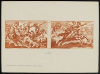 Man fighting with centaurs (1) and a woman abducted by a centaur  (2)