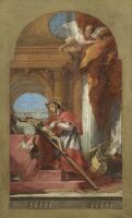 Saint Charles Borromeo Meditating on the Crucifix