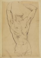Male torso, back-view - study for 'Penelope'