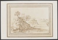 Landscape with waterfall