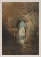 Doorway to the refectory, Kirkham Priory, Yorkshire