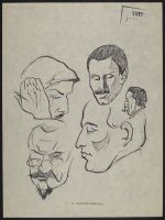 Five studies of male heads